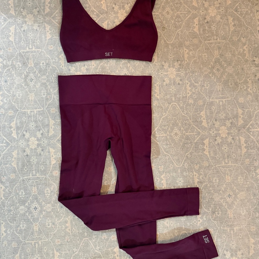 Women's Burgundy Intimate Set